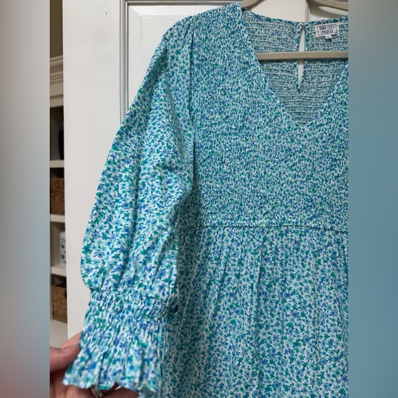 Tuckernuck Pink City Prints V Neck Floral Isabel Dress - Picture 4 of 13